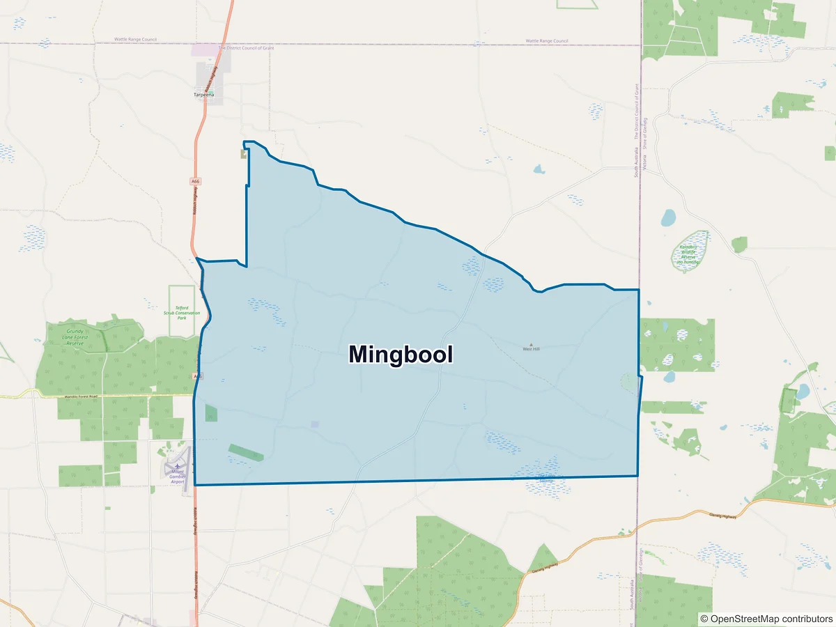 Map of Mingbool, SA, Australia