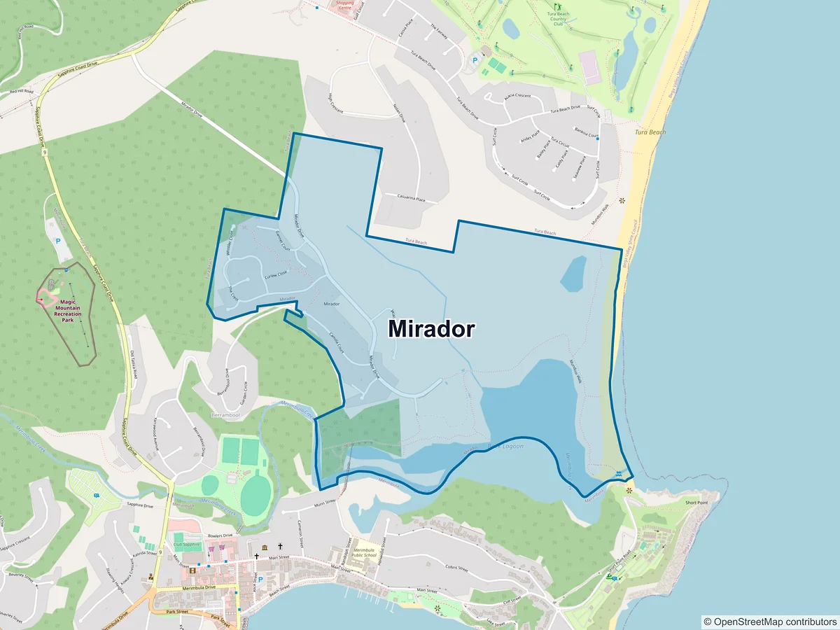 Map of Mirador, NSW, Australia
