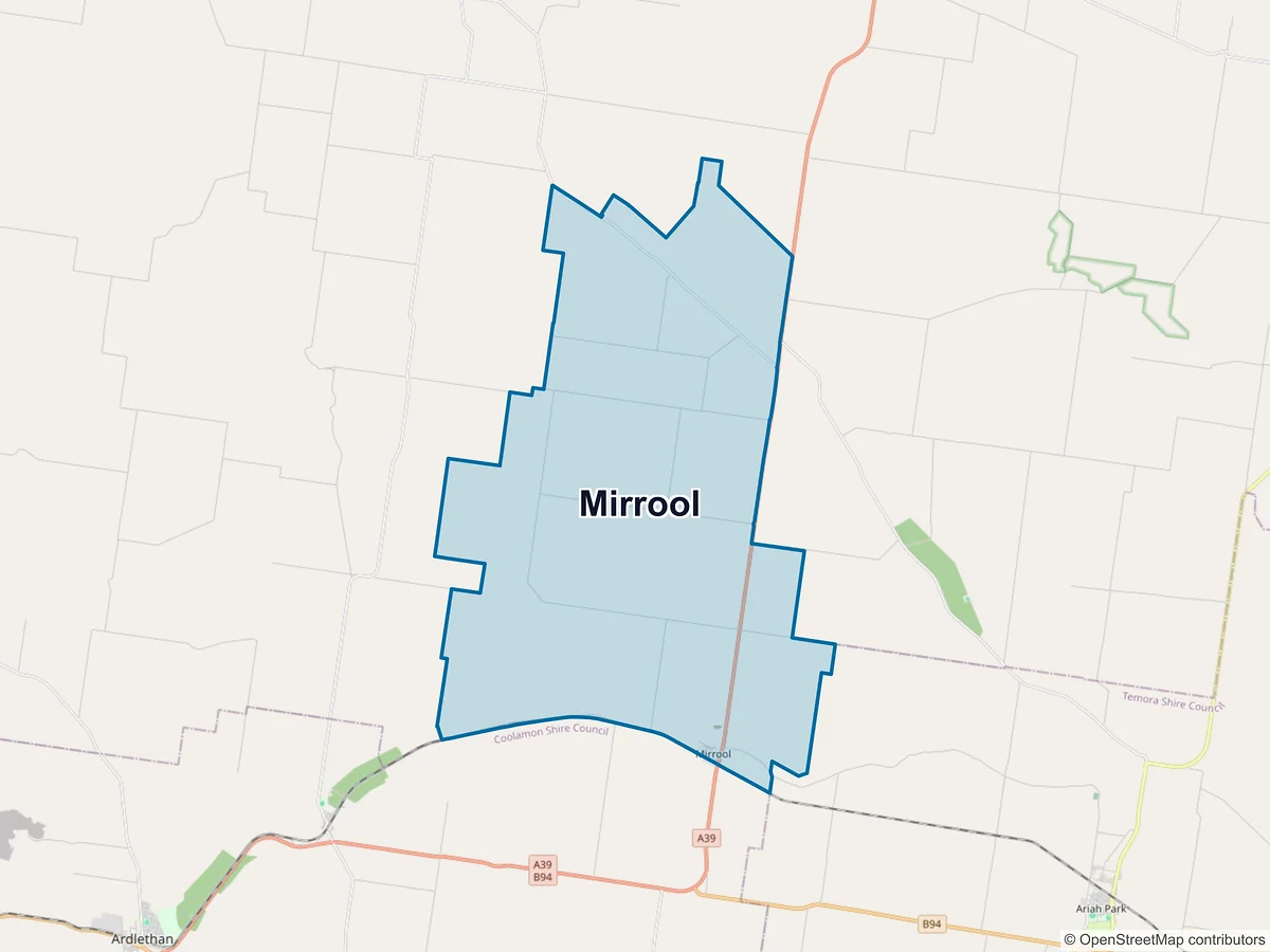 Map of Mirrool, NSW, Australia