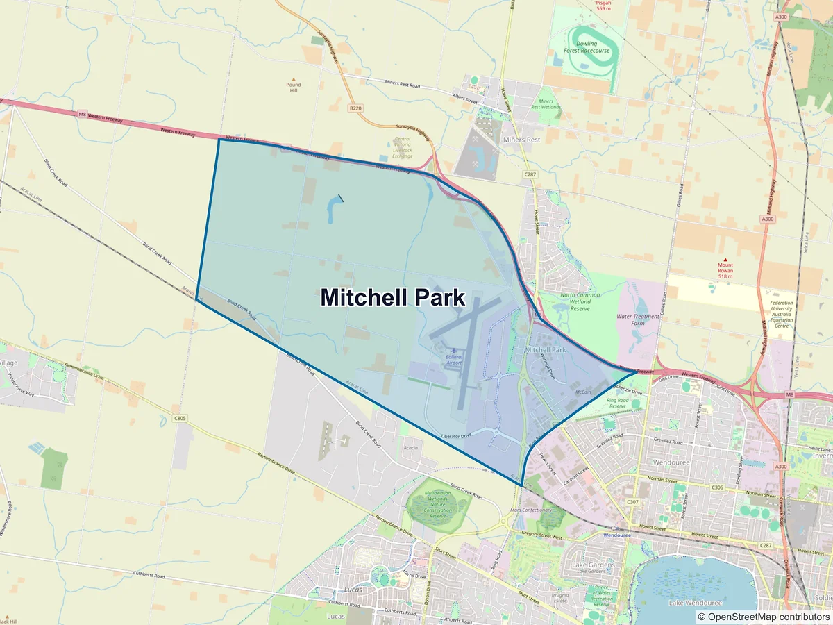 Map of Mitchell Park, VIC, Australia