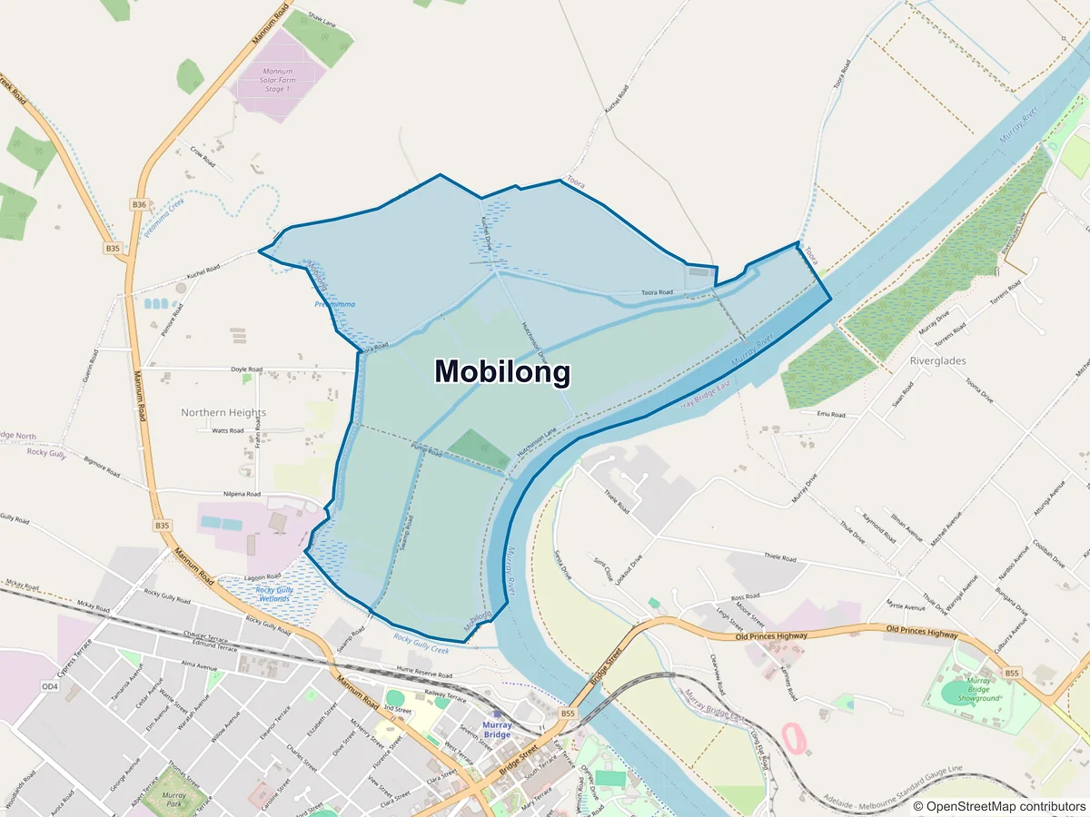 Map of Mobilong, SA, Australia