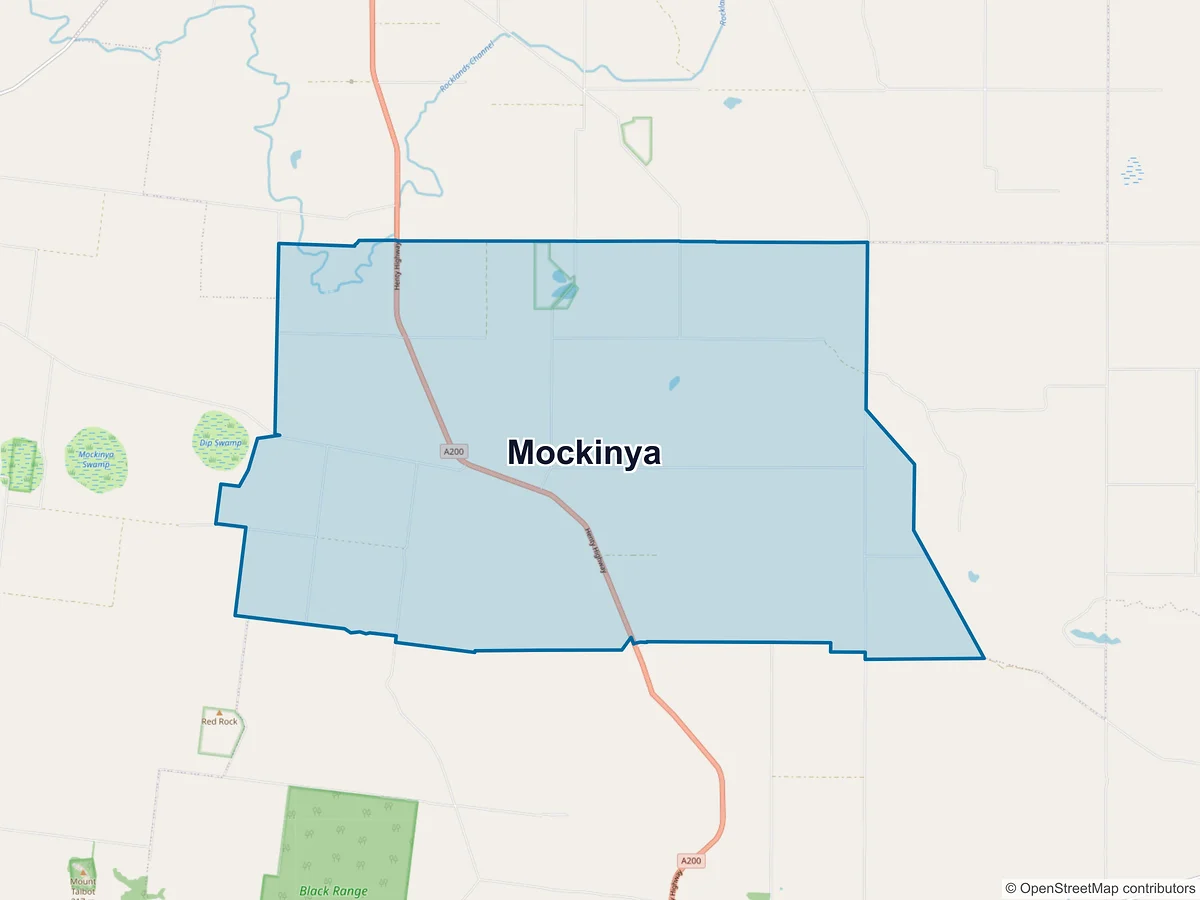 Map of Mockinya, VIC, Australia