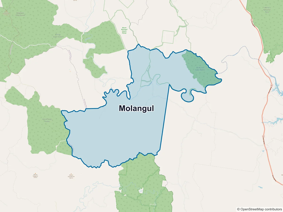 Map of Molangul, QLD, Australia