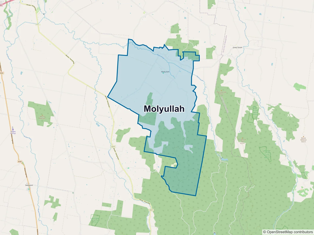 Map of Molyullah, VIC, Australia