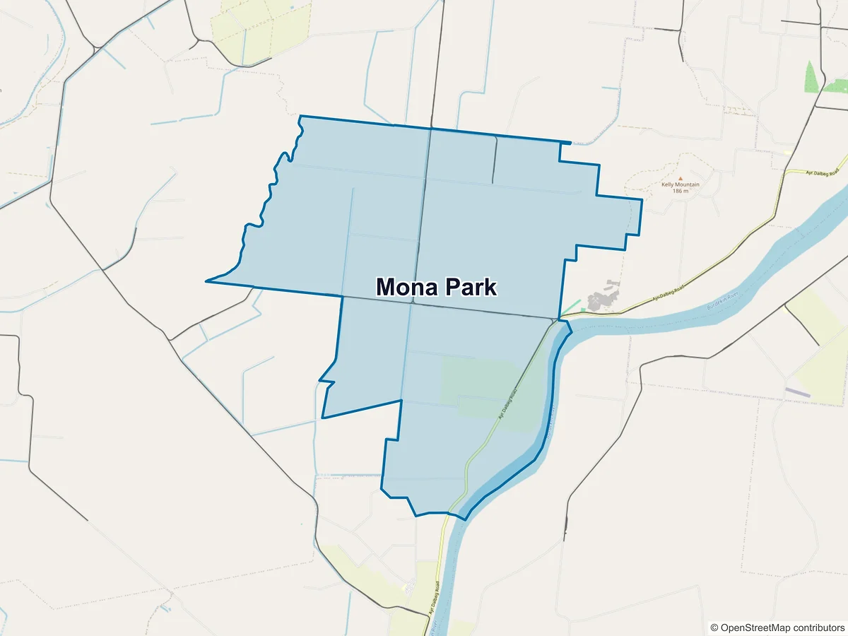 Map of Mona Park, QLD, Australia