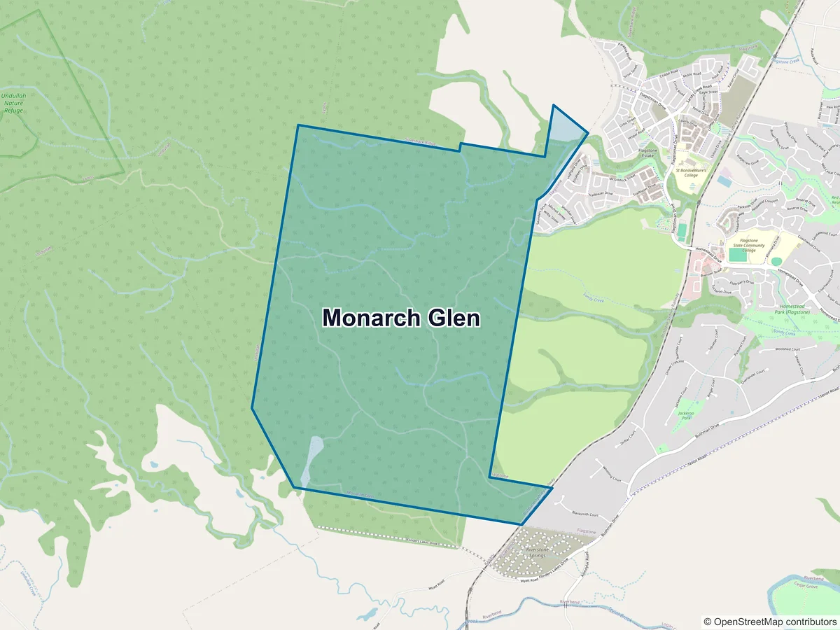 Map of Monarch Glen, QLD, Australia