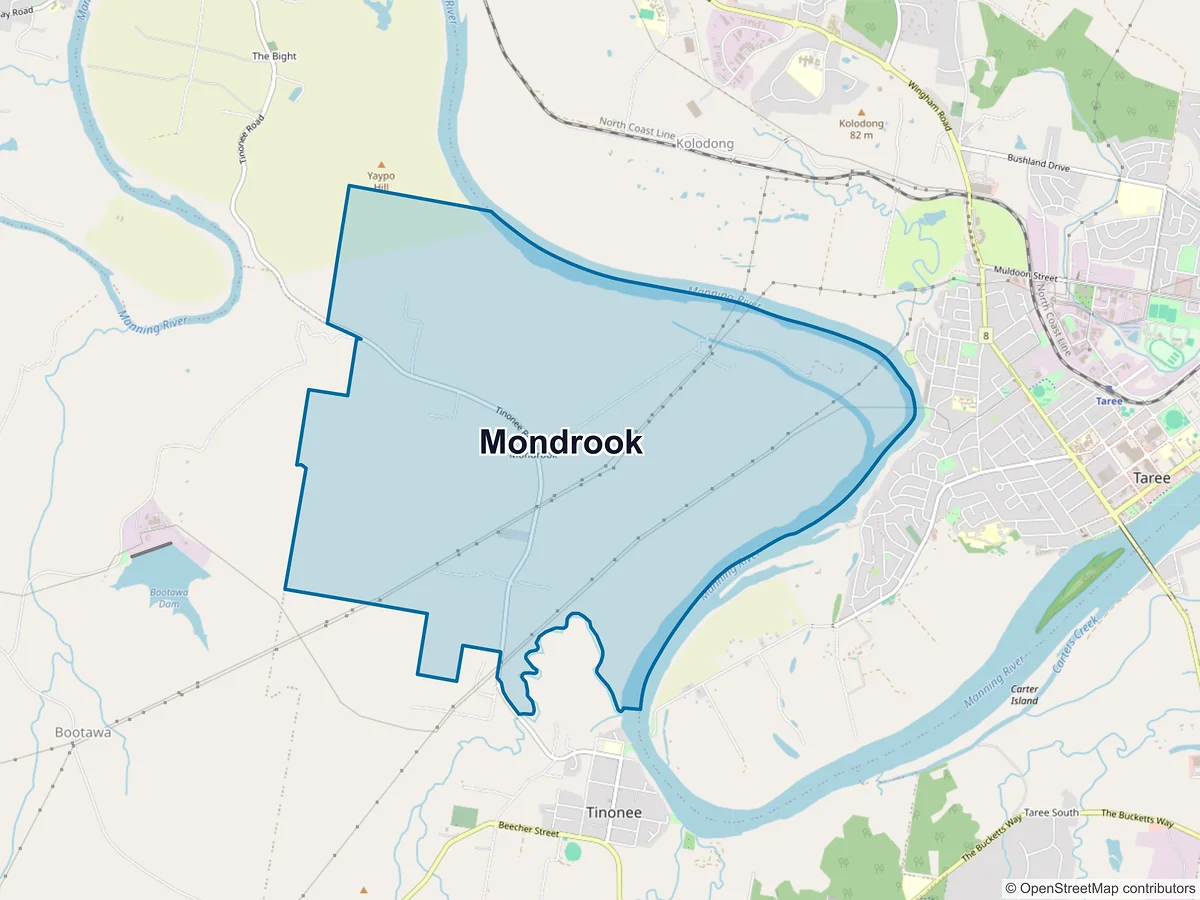 Map of Mondrook, NSW, Australia