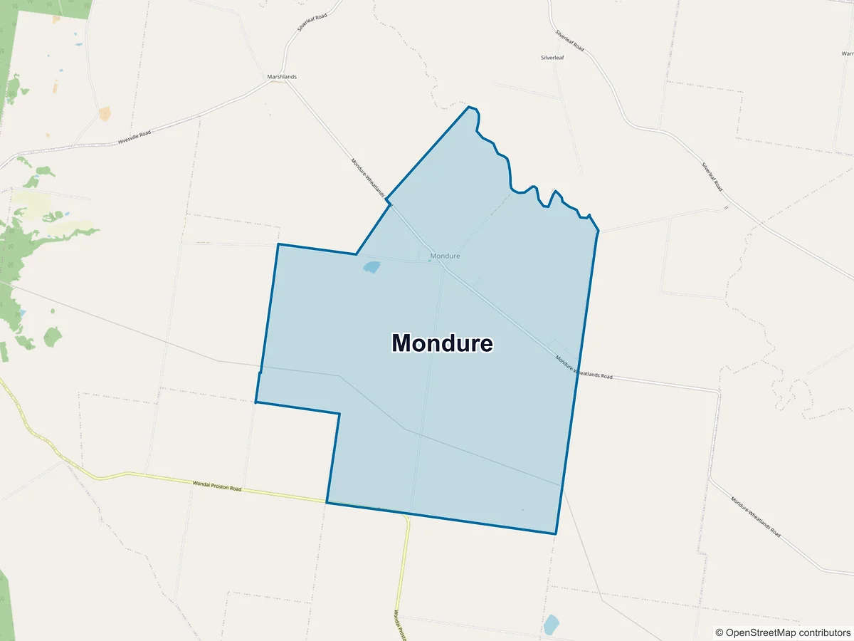 Map of Mondure, QLD, Australia