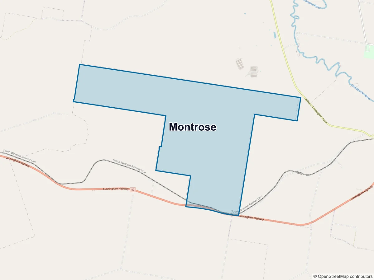 Map of Montrose, QLD, Australia