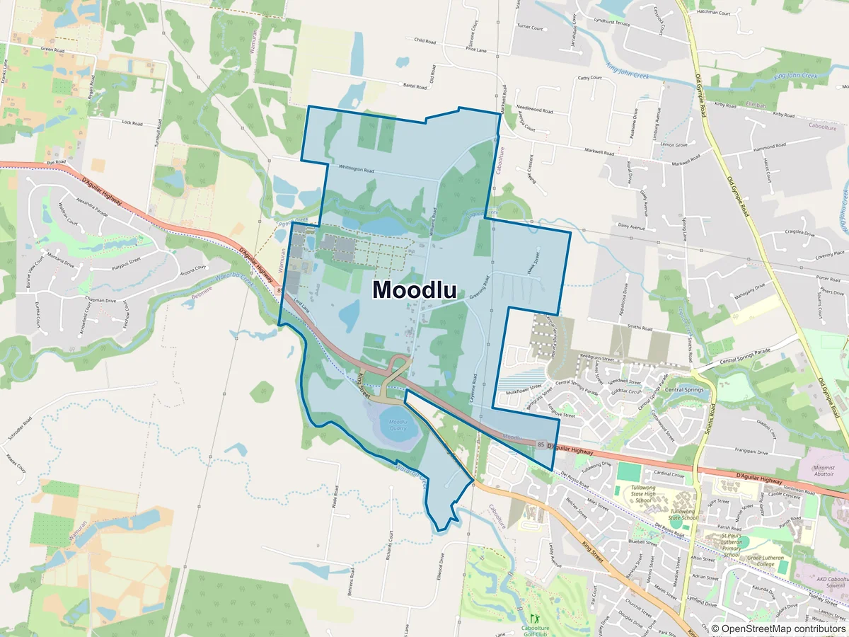 Map of Moodlu, QLD, Australia