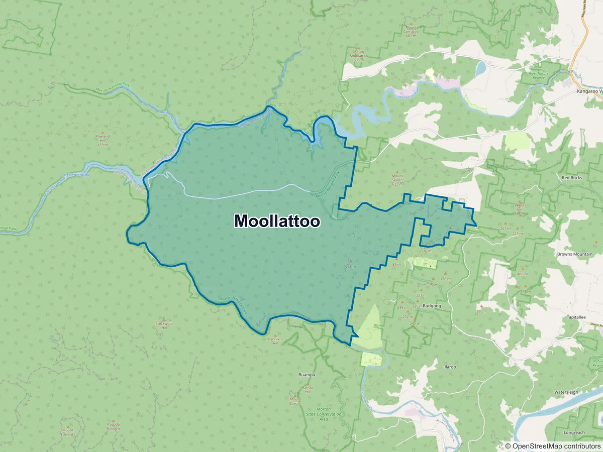 Map of Moollattoo, NSW, Australia