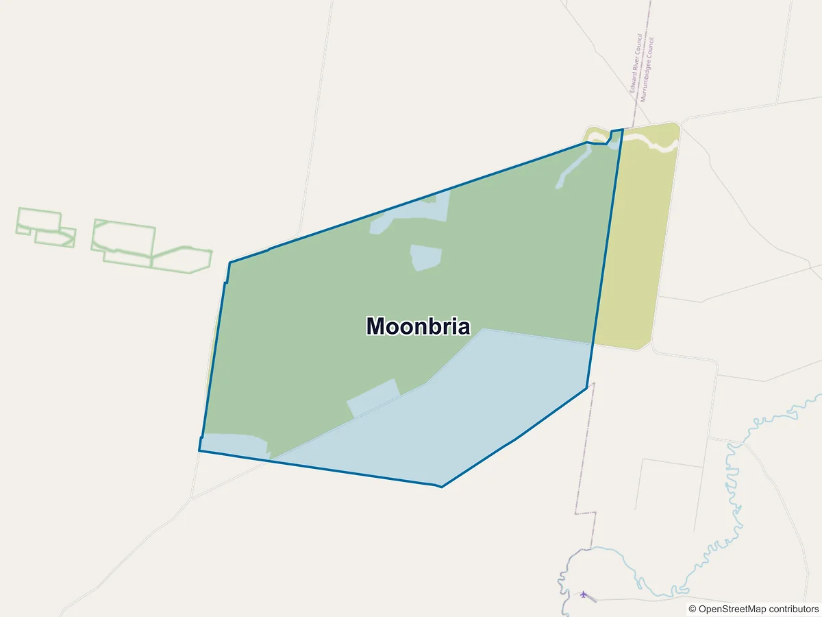 Map of Moonbria, NSW, Australia