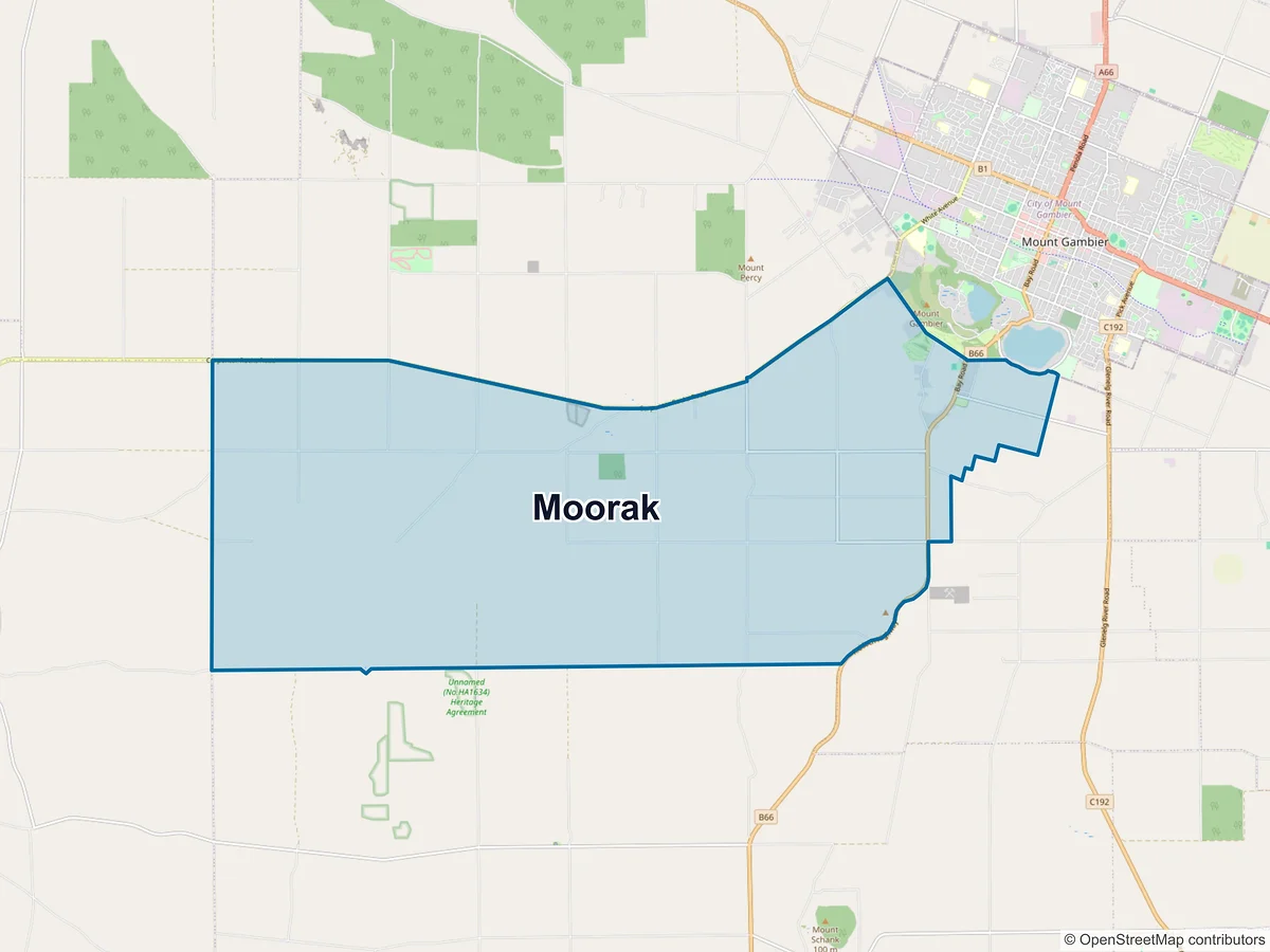 Map of Moorak, SA, Australia