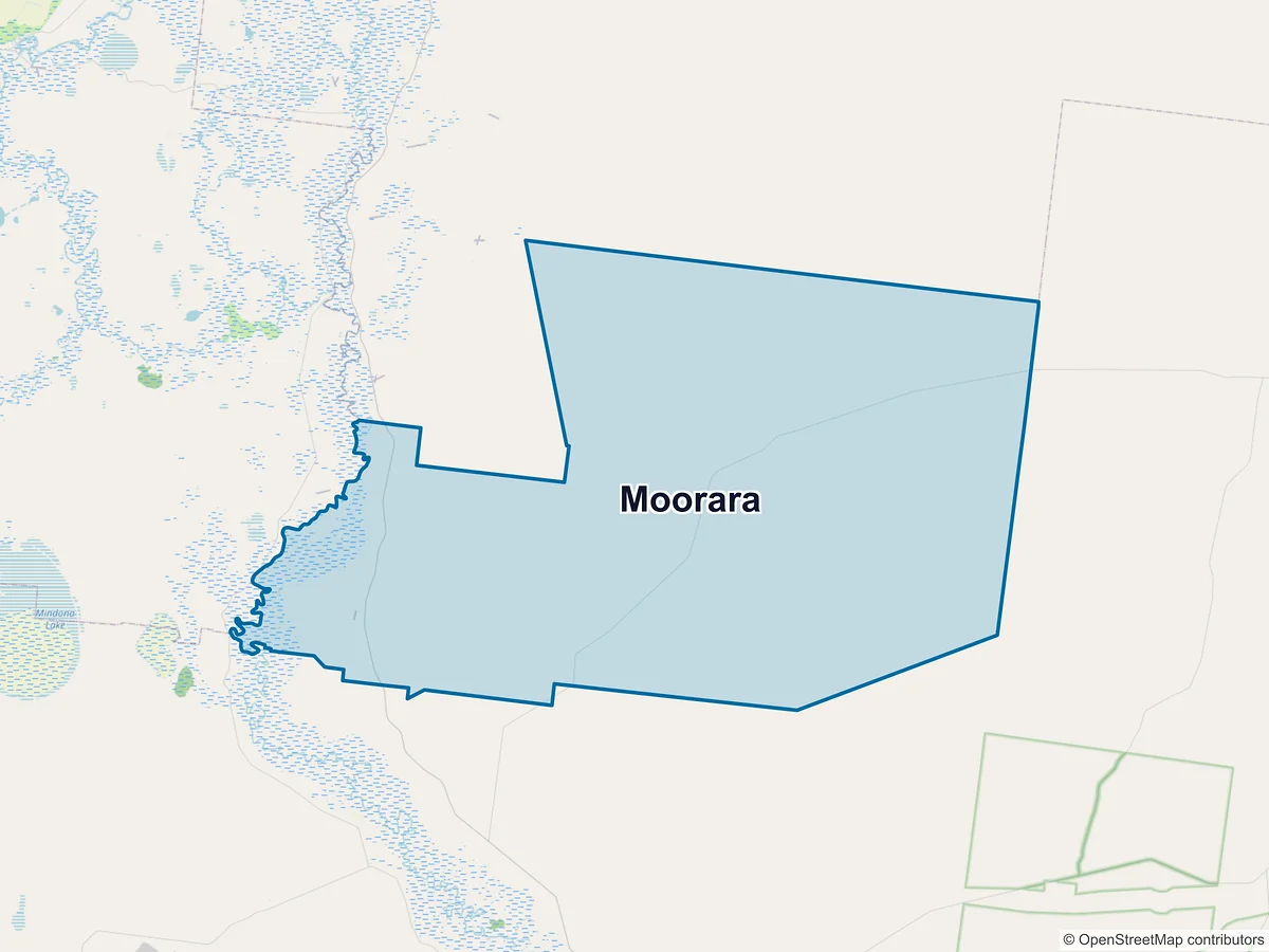 Map of Moorara, NSW, Australia