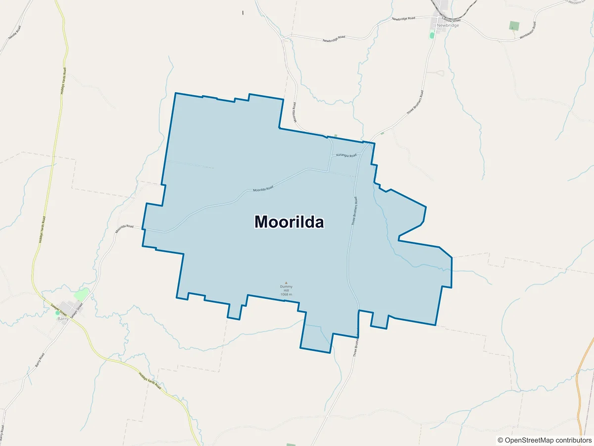 Map of Moorilda, NSW, Australia