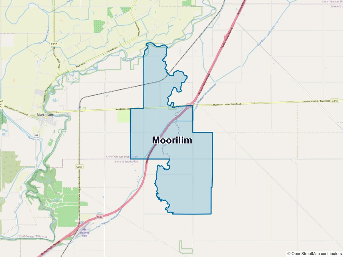Map of Moorilim, VIC, Australia