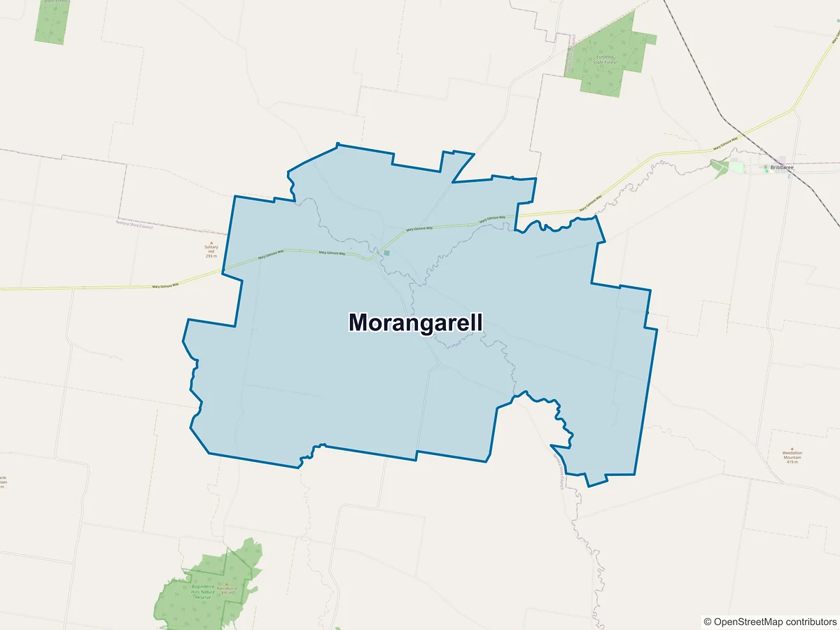 Map of Morangarell, NSW, Australia