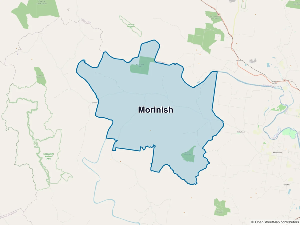 Map of Morinish, QLD, Australia