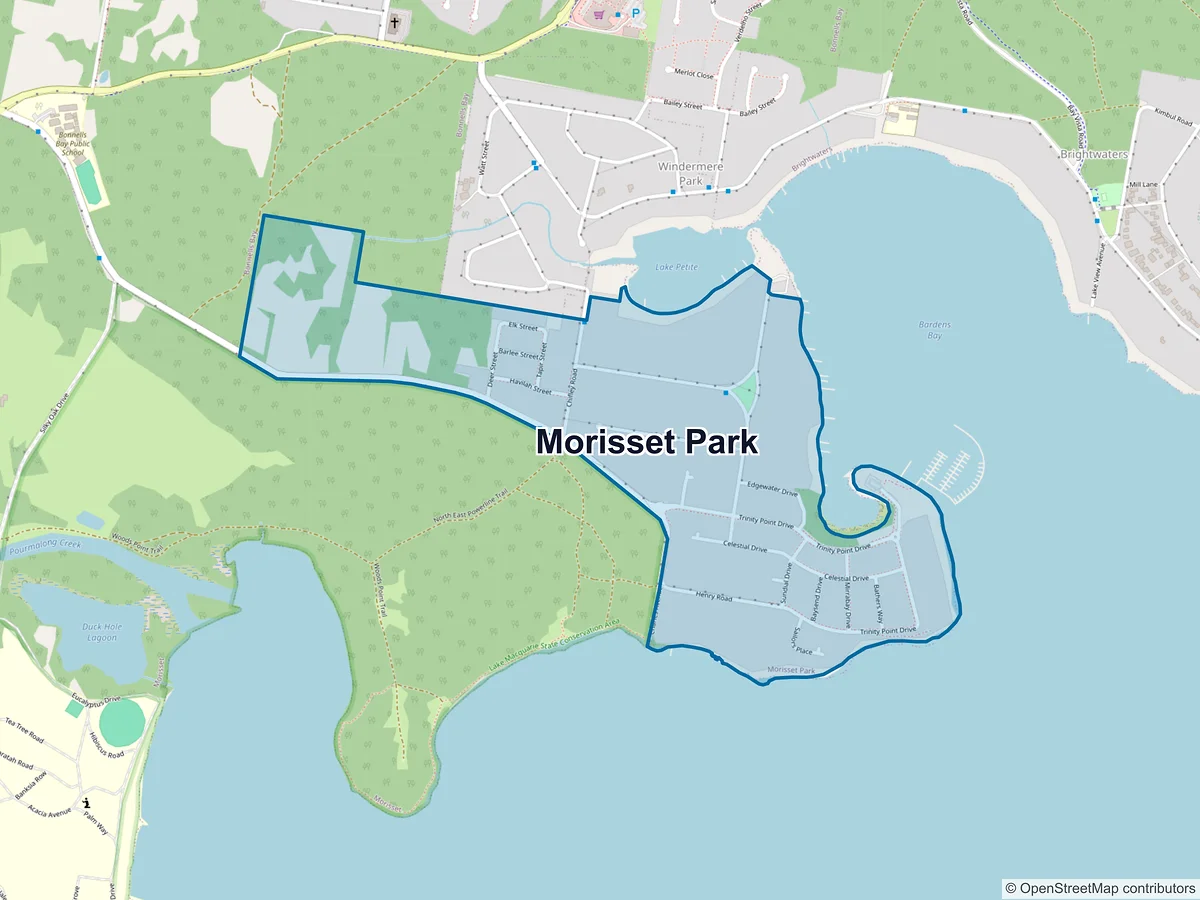 Map of Morisset Park, NSW, Australia
