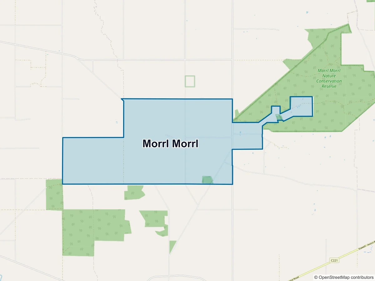 Map of Morrl Morrl, VIC, Australia
