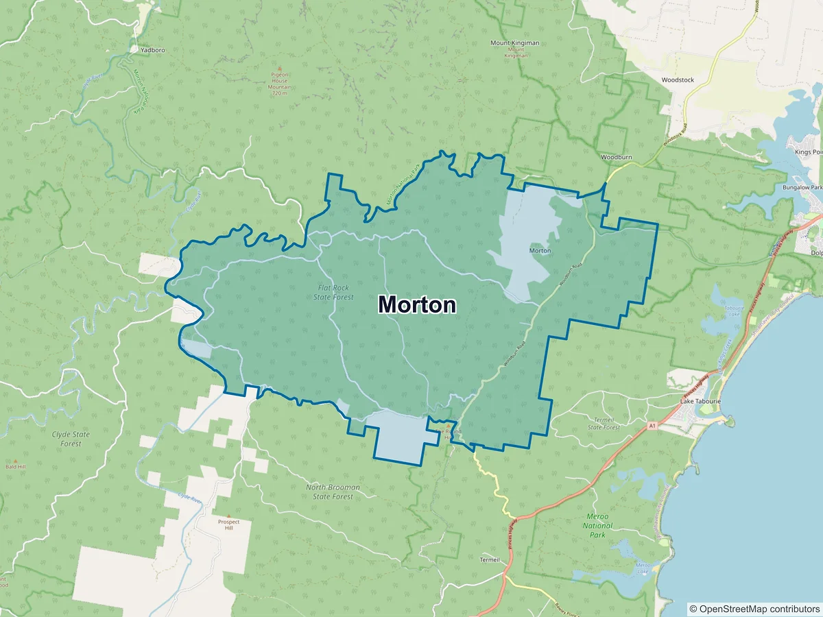 Map of Morton, NSW, Australia