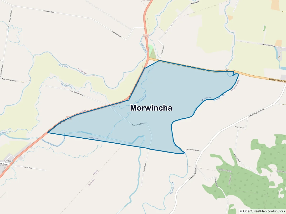 Map of Morwincha, QLD, Australia