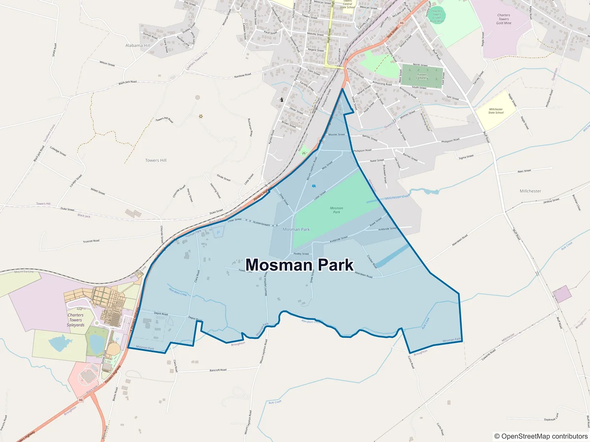 Map of Mosman Park, QLD, Australia