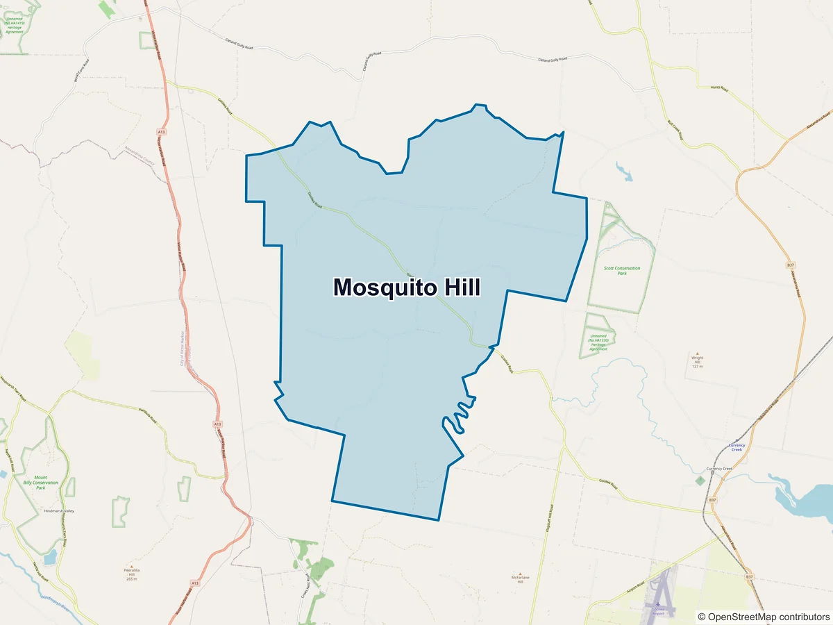 Map of Mosquito Hill, SA, Australia