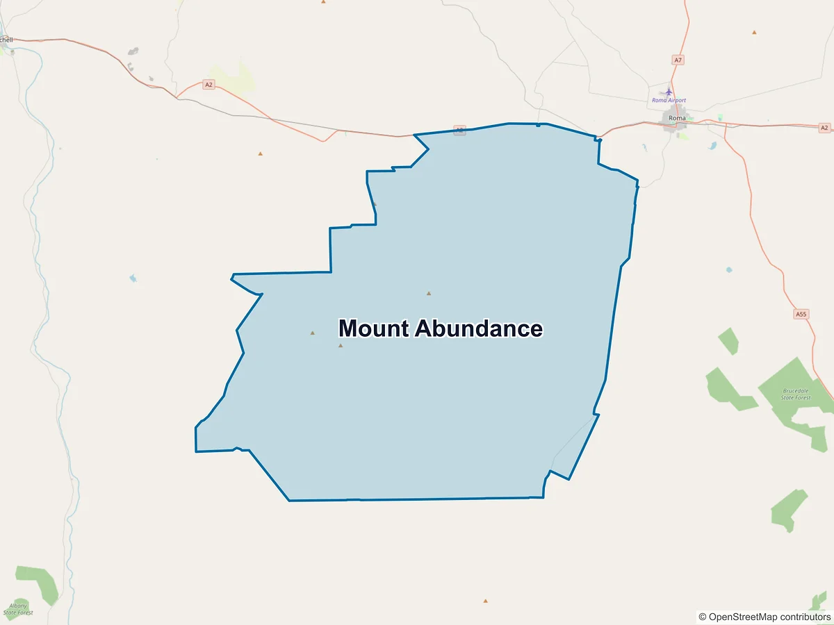 Map of Mount Abundance, QLD, Australia