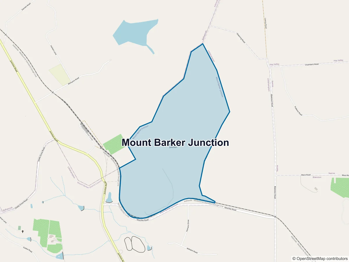 Map of Mount Barker Junction, SA, Australia