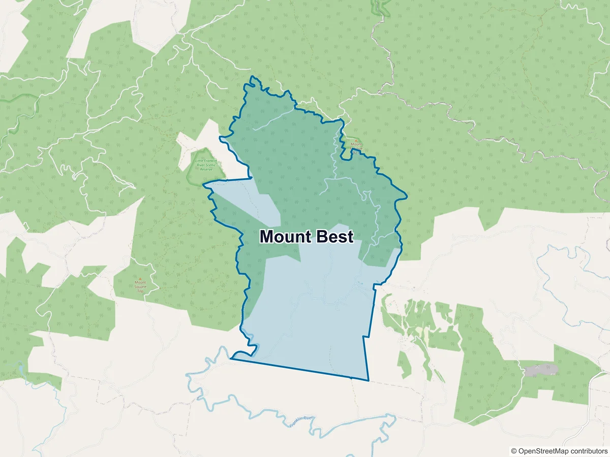 Map of Mount Best, VIC, Australia