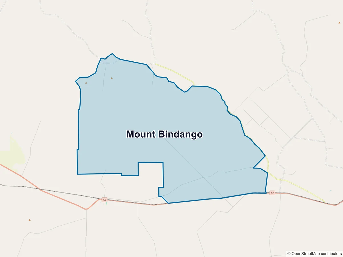 Map of Mount Bindango, QLD, Australia