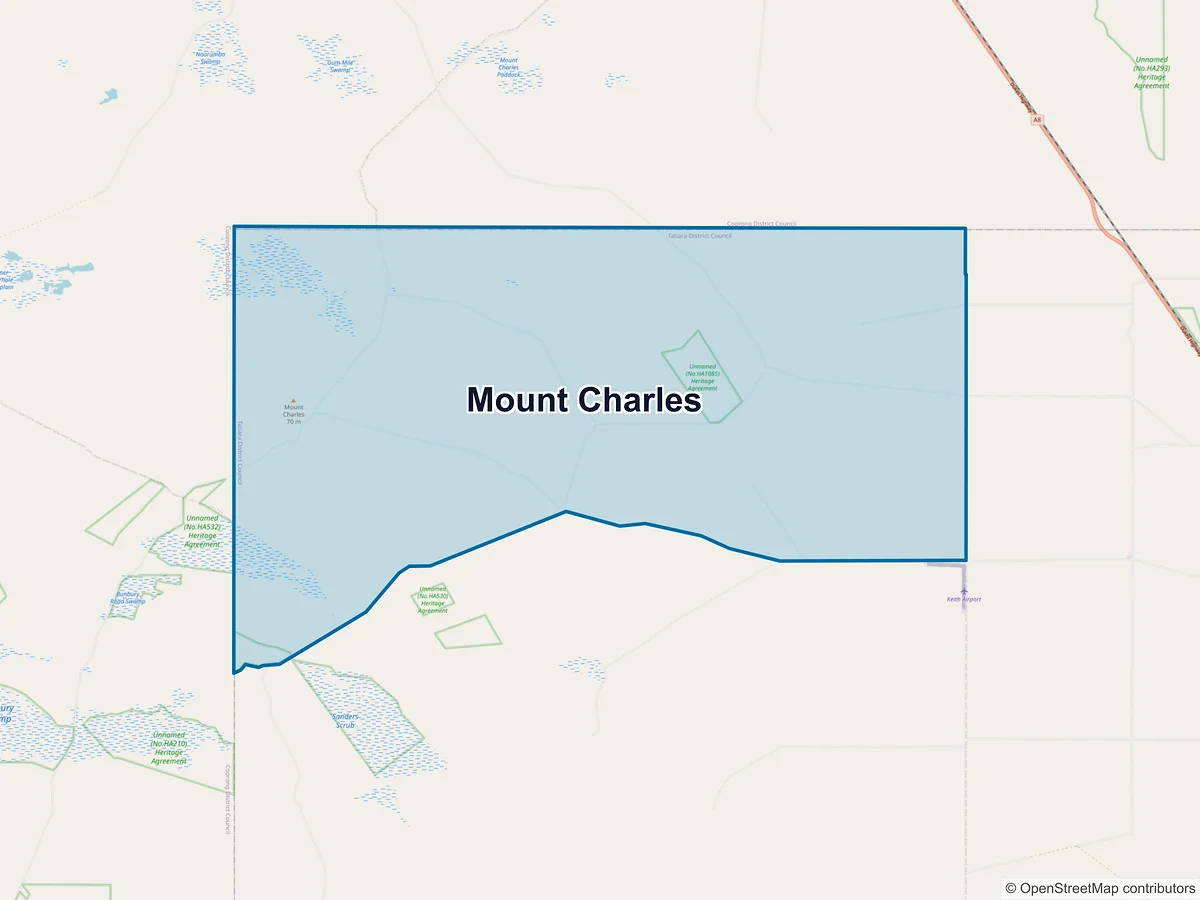 Map of Mount Charles, SA, Australia