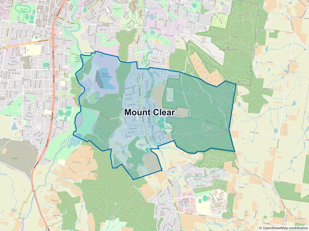 Map of Mount Clear, VIC, Australia