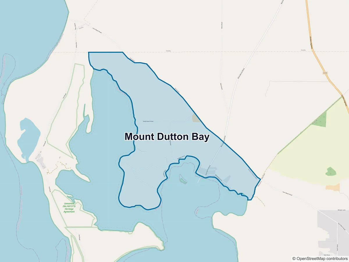 Map of Mount Dutton Bay, SA, Australia