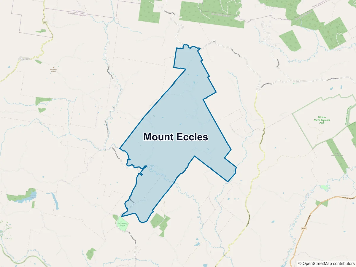 Map of Mount Eccles, VIC, Australia