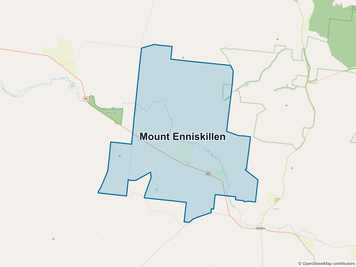 Map of Mount Enniskillen, QLD, Australia
