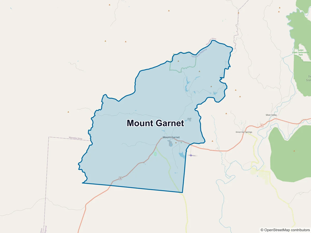 Map of Mount Garnet, QLD, Australia