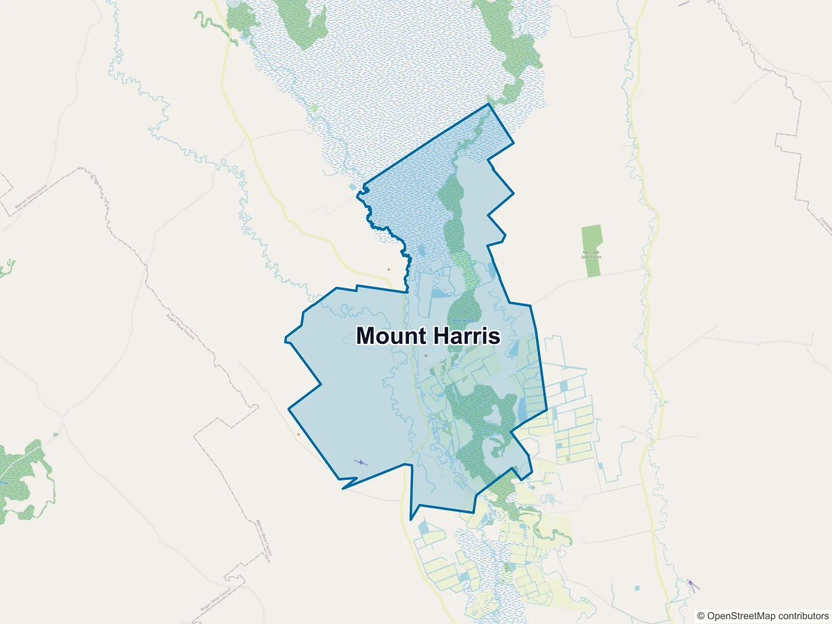 Map of Mount Harris, NSW, Australia