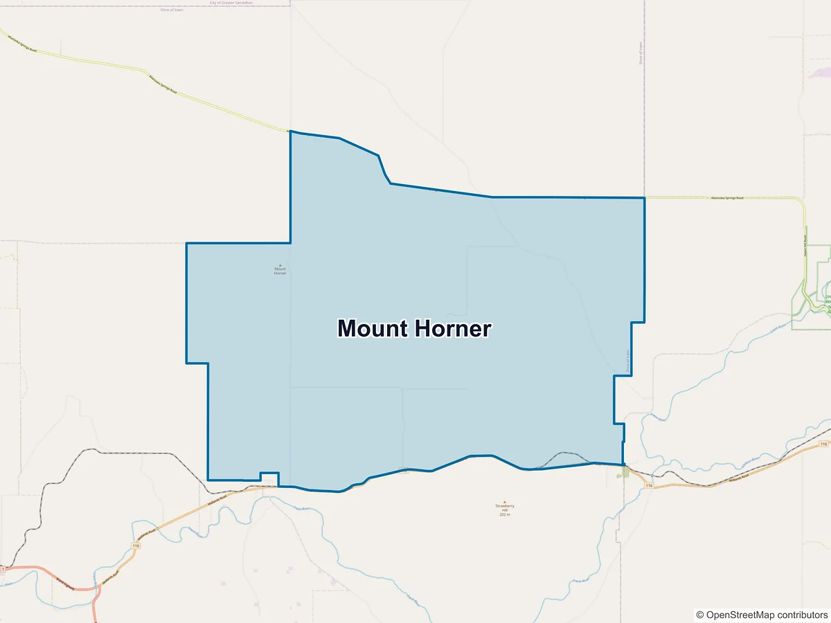 Map of Mount Horner, WA, Australia