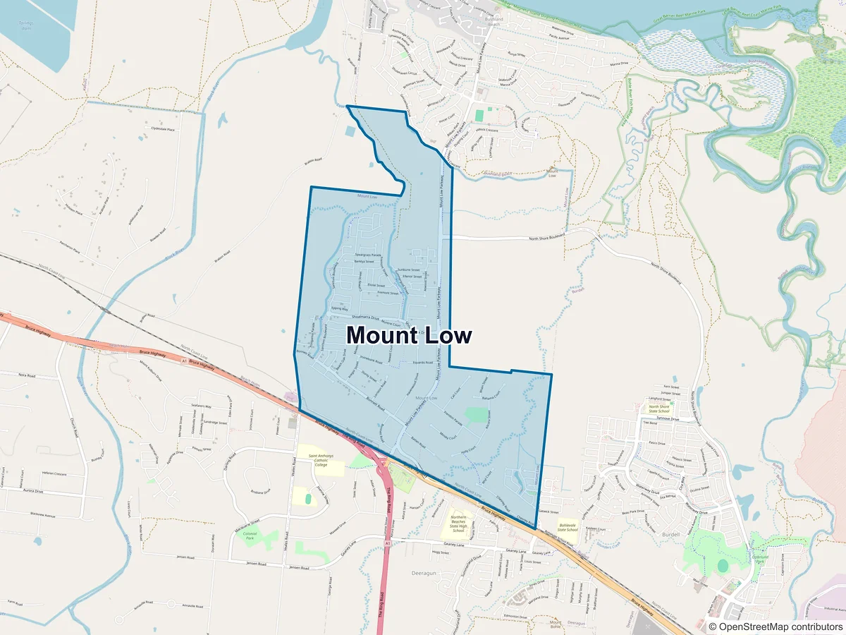 Map of Mount Low, QLD, Australia