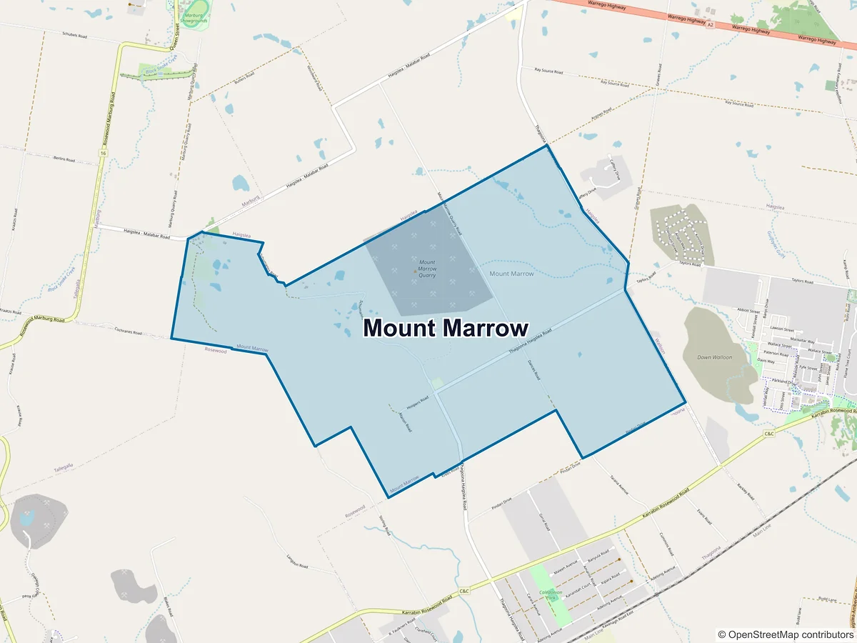 Map of Mount Marrow, QLD, Australia