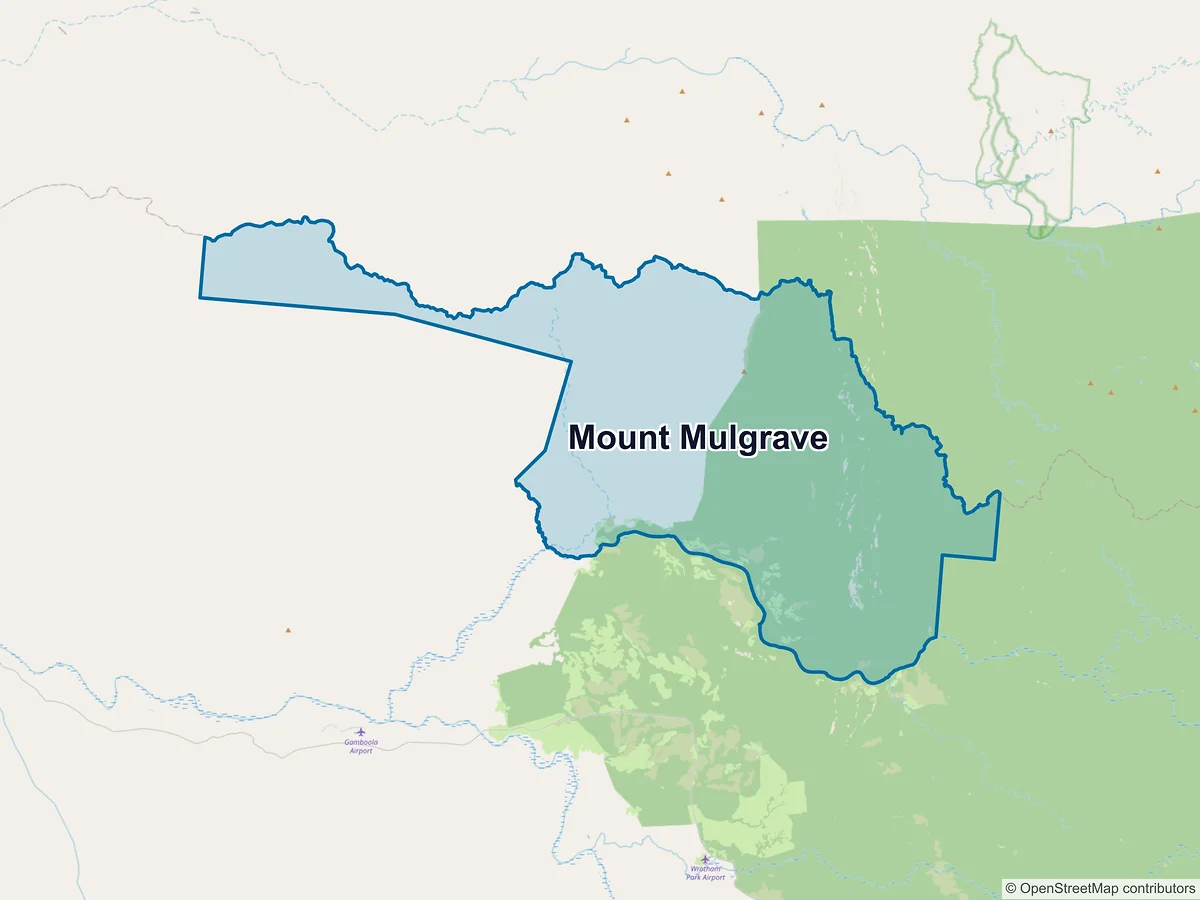 Map of Mount Mulgrave, QLD, Australia