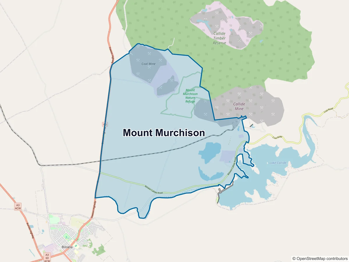 Map of Mount Murchison, QLD, Australia