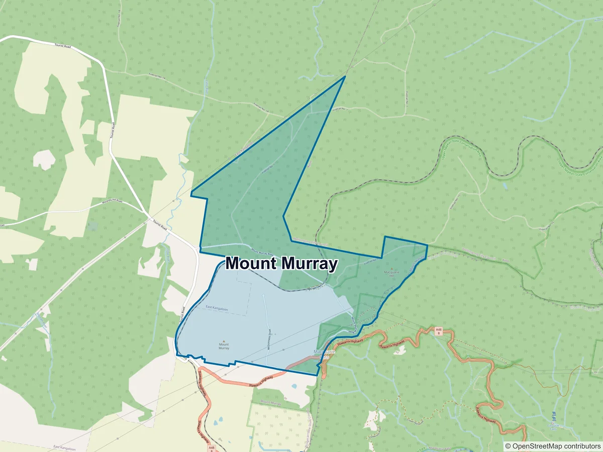 Map of Mount Murray, NSW, Australia