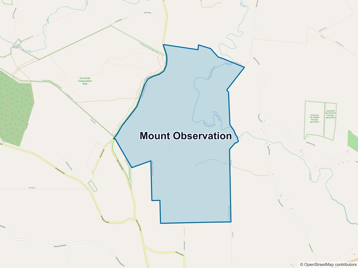 Map of Mount Observation, SA, Australia