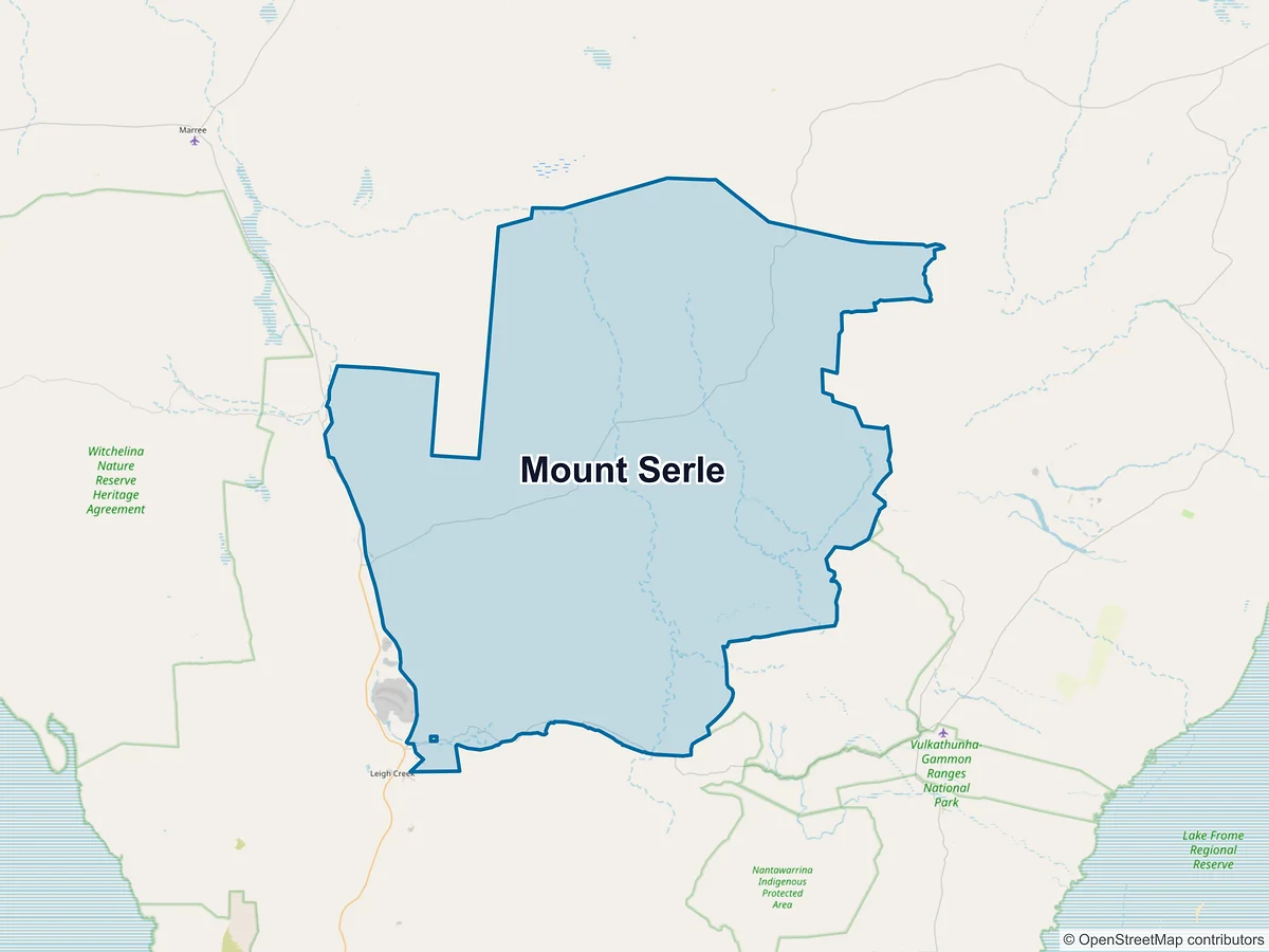 Map of Mount Serle, SA, Australia