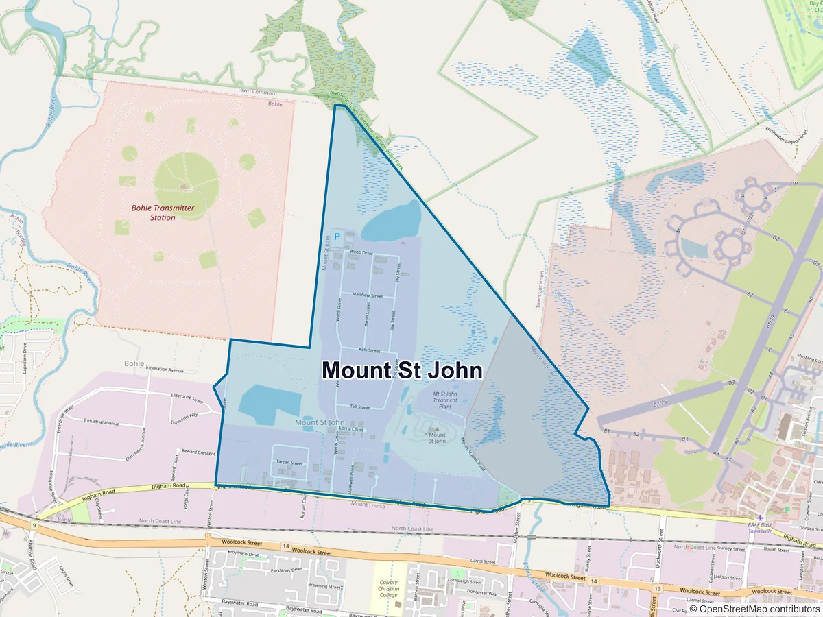 Map of Mount St John, QLD, Australia