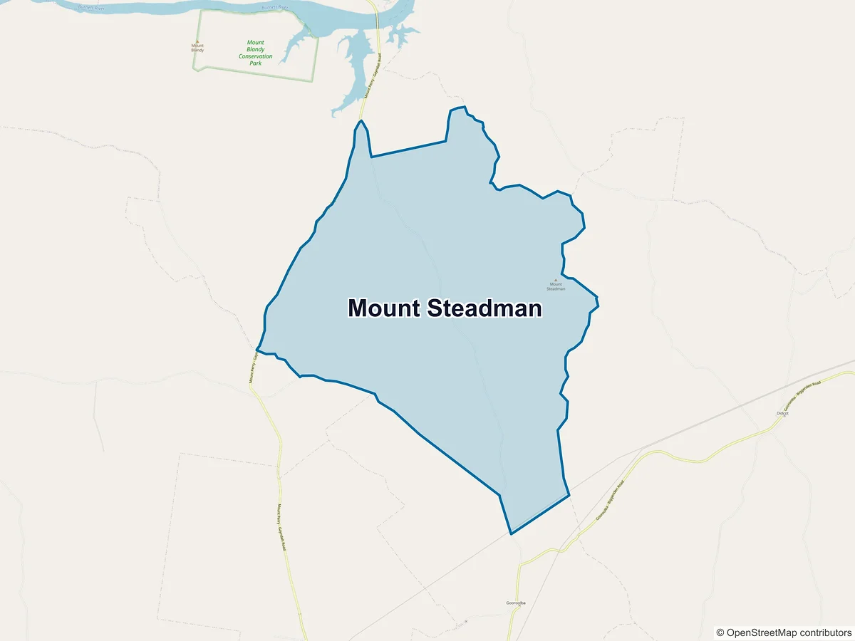 Map of Mount Steadman, QLD, Australia
