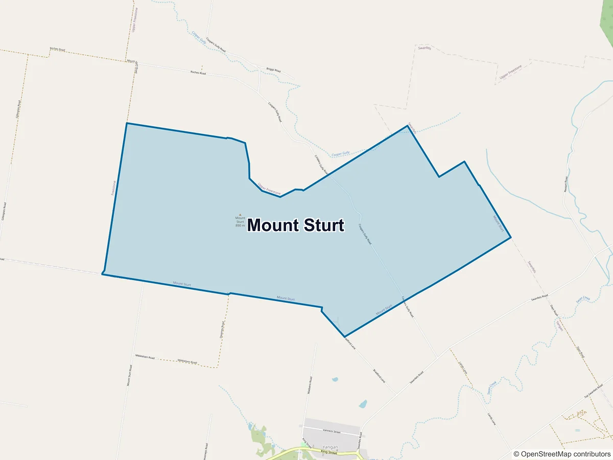 Map of Mount Sturt, QLD, Australia